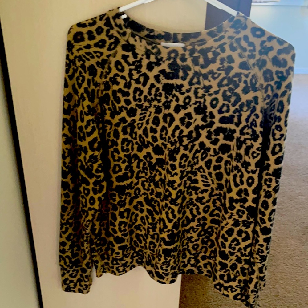 LNA leopard print top